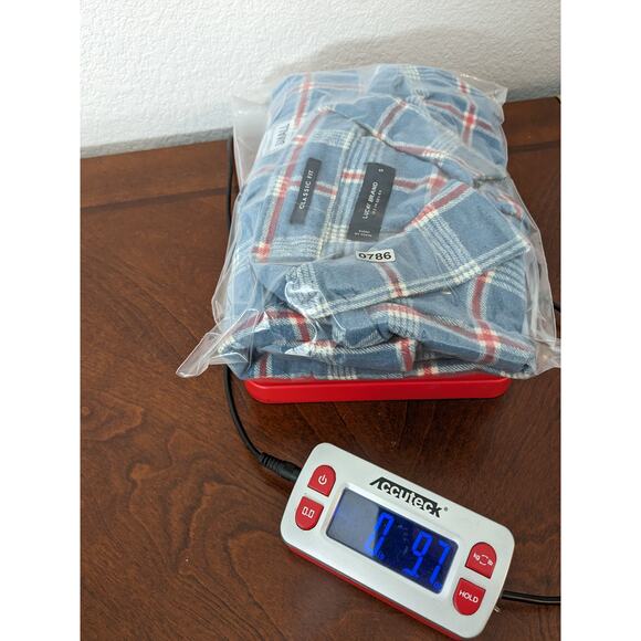 Lucky Brand Flannel Shirt S Blue Plaid 7MS4002 Humboldt Woven Western Classic - Picture 10 of 10